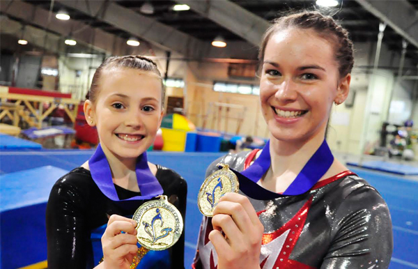 Deux championnes provinciales de Tumbling à Sherbrooke SPORTS